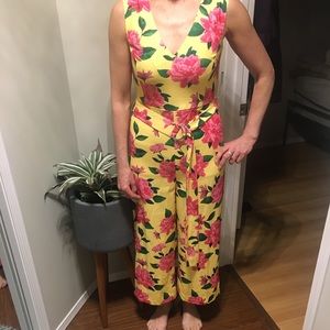 Flower print jumpsuit